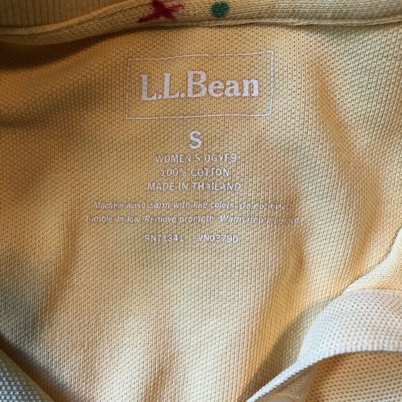 3 for $30! L.L.Bean yellow collar tank top - Picture 3 of 7